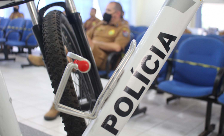 Policiais militares passam por capacitação de ciclopatrulhamento no Litoral
. Foto:PMPR