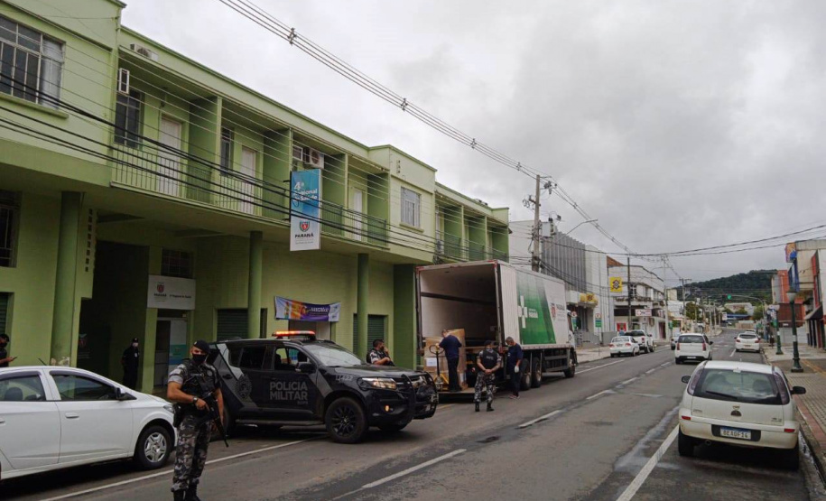 Entrega de insumos é finalizada em 20 regionais de saúde do Estado. Foto:SESA