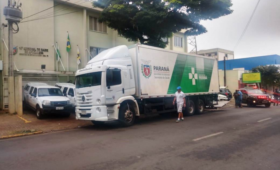 Entrega de insumos é finalizada em 20 regionais de saúde do Estado. Foto:SESA