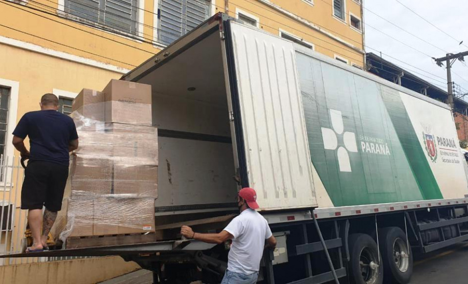 Entrega de insumos é finalizada em 20 regionais de saúde do Estado. Foto:SESA