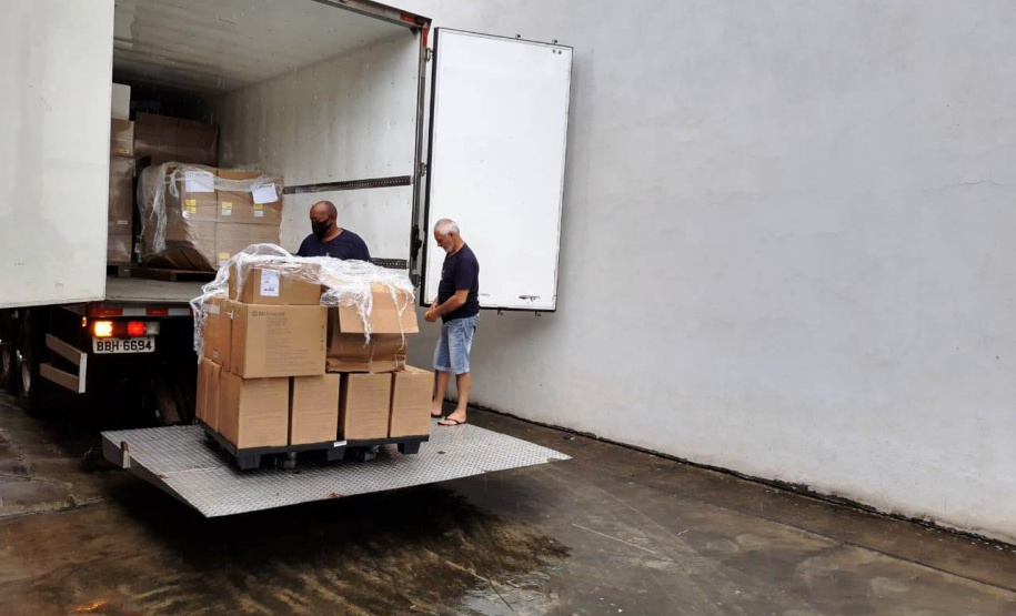 Entrega de insumos é finalizada em 20 regionais de saúde do Estado. Foto:SESA