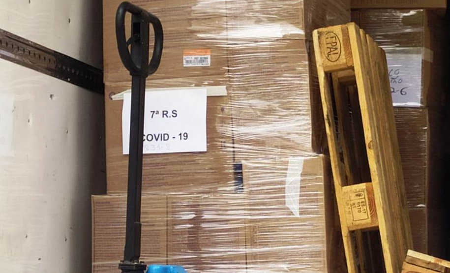 Entrega de insumos é finalizada em 20 regionais de saúde do Estado. Foto:SESA