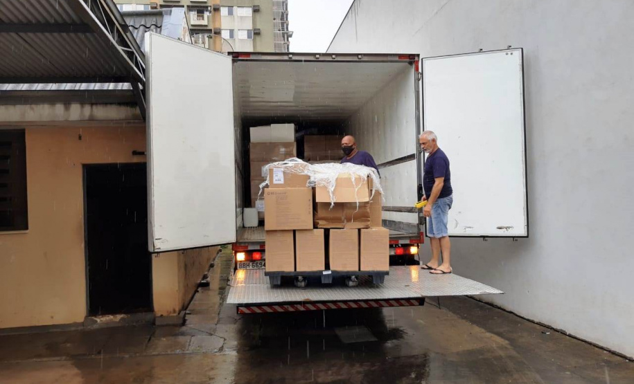 Entrega de insumos é finalizada em 20 regionais de saúde do Estado. Foto:SESA