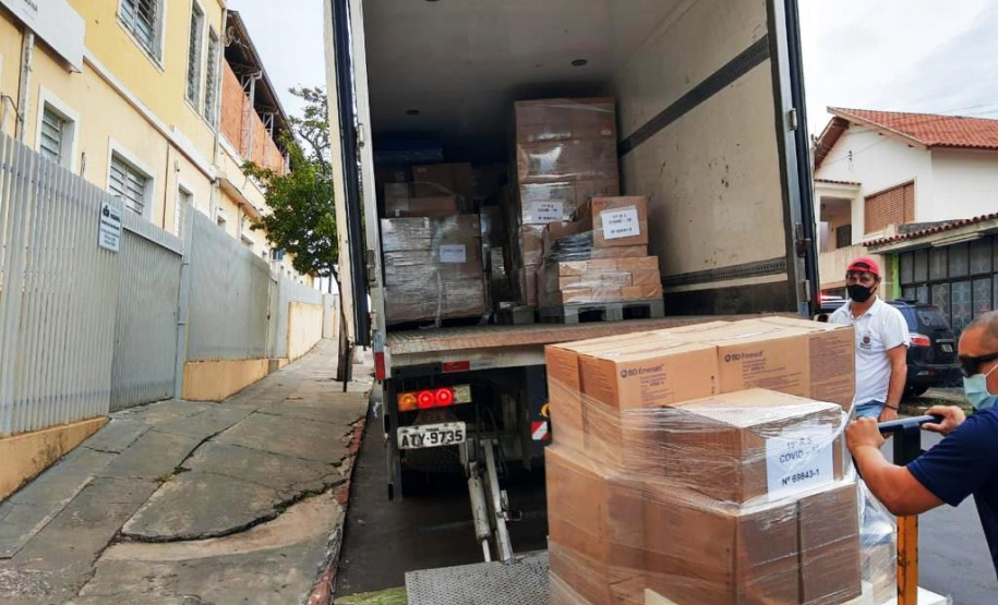 Entrega de insumos é finalizada em 20 regionais de saúde do Estado. Foto:SESA