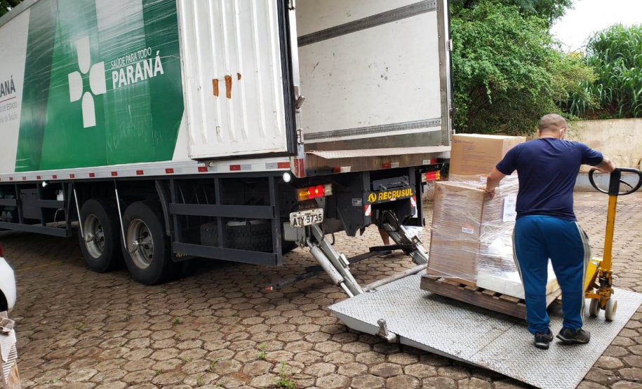Entrega de insumos é finalizada em 20 regionais de saúde do Estado. Foto:SESA
