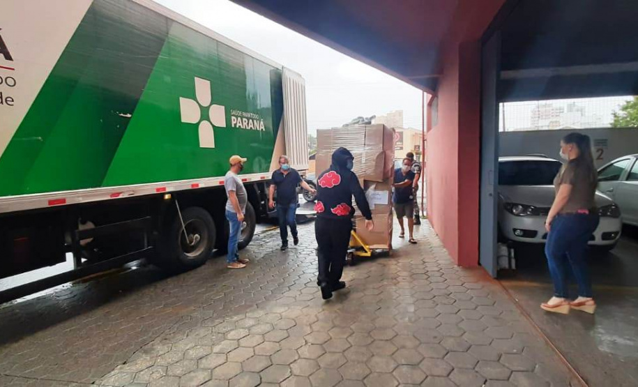 Entrega de insumos é finalizada em 20 regionais de saúde do Estado. Foto:SESA
