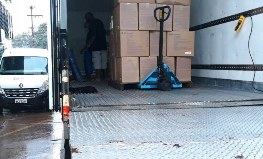 Entrega de insumos é finalizada em 20 regionais de saúde do Estado. Foto:SESA