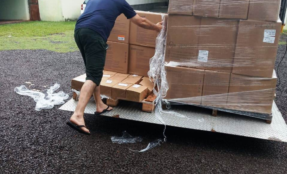 Entrega de insumos é finalizada em 20 regionais de saúde do Estado. Foto:SESA