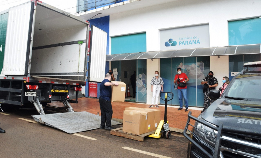 Entrega de insumos é finalizada em 20 regionais de saúde do Estado. Foto:SESA