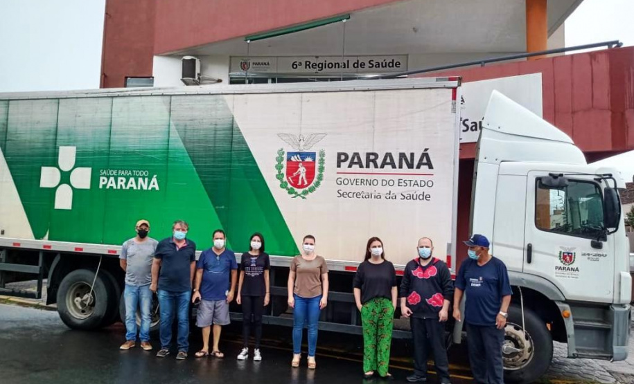 Entrega de insumos é finalizada em 20 regionais de saúde do Estado. Foto:SESA