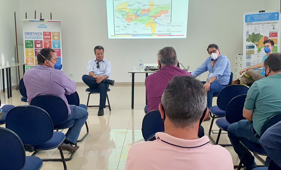 Prefeitos e representantes municipais das cidades que rodeiam as seis usinas hidrelétricas do Rio Iguaçu conheceram a Resolução Conjunta Sedest/IAT n°023/2019 e a estrutura da Secretaria do Desenvolvimento Sustentável e do Turismo