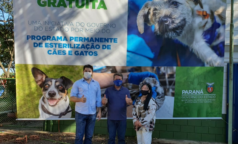 Programa estadual de castração chega a Mariluz. Foto:SEDEST