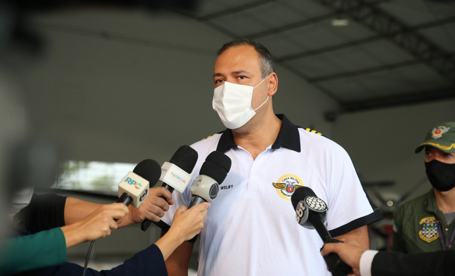 Vacina Aeroporto Dsitribuicao das vacinas contra a Covid-19 no Aeroporto Bacacheri em Curitiba com aeronaves do Governo do Estado - 19/01/2021 - Foto: Geraldo Bubniak/AEN