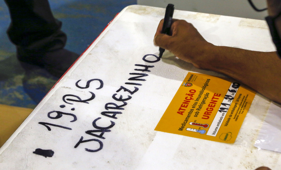 Governo começa a distribuir vacinas no Interior do Paraná.
Foto: Gilson Abreu/AEN
19.01.2021