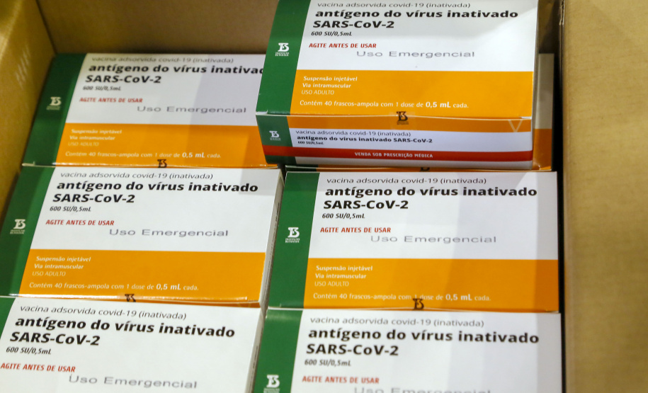 Governo começa a distribuir vacinas no Interior do Paraná.
Foto: Gilson Abreu/AEN
19.01.2021