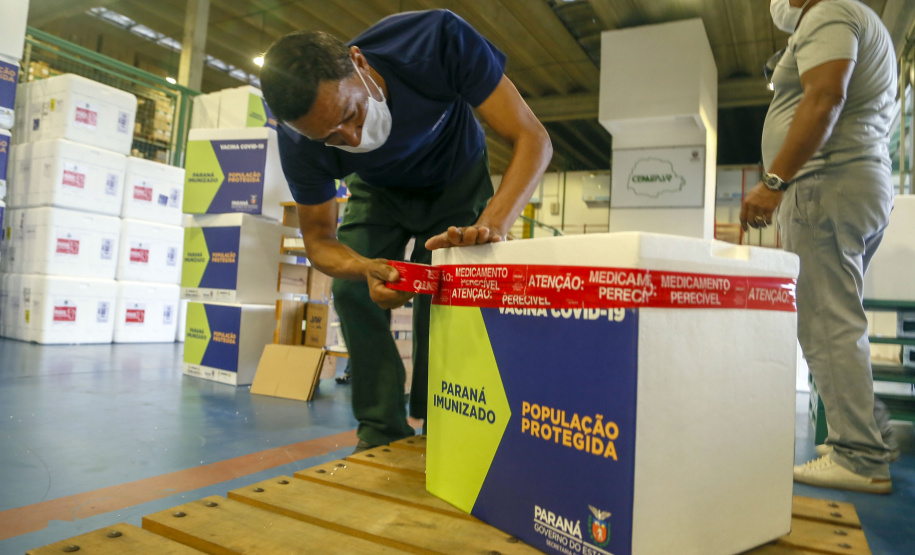 Governo começa a distribuir vacinas no Interior do Paraná.
Foto: Gilson Abreu/AEN
19.01.2021