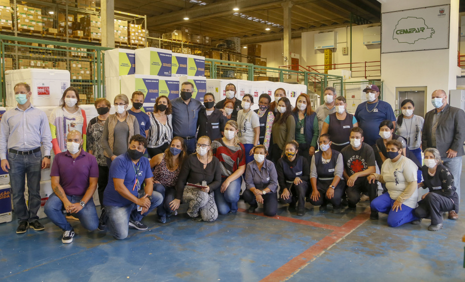 Governo começa a distribuir vacinas no Interior do Paraná.
Foto: Gilson Abreu/AEN
19.01.2021