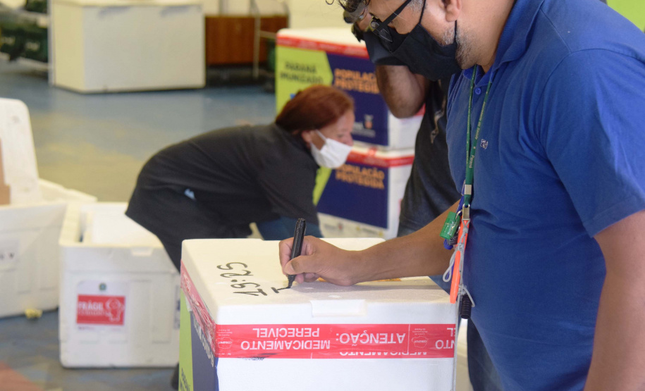 Agilidade das equipes da Saúde garante entrega a todos os municípios do Paraná.
Foto: Américo Antonio/SESA
19.01.2021