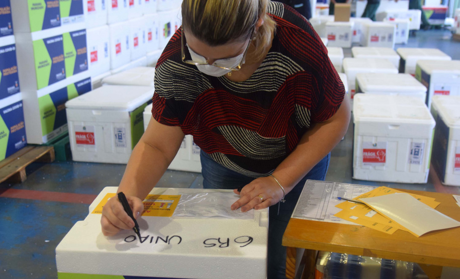 Agilidade das equipes da Saúde garante entrega a todos os municípios do Paraná.
Foto: Américo Antonio/SESA
19.01.2021