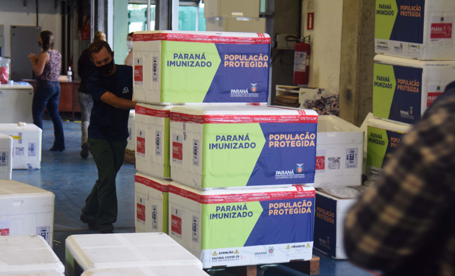 Agilidade das equipes da Saúde garante entrega a todos os municípios do Paraná.
Foto: Américo Antonio/SESA
19.01.2021