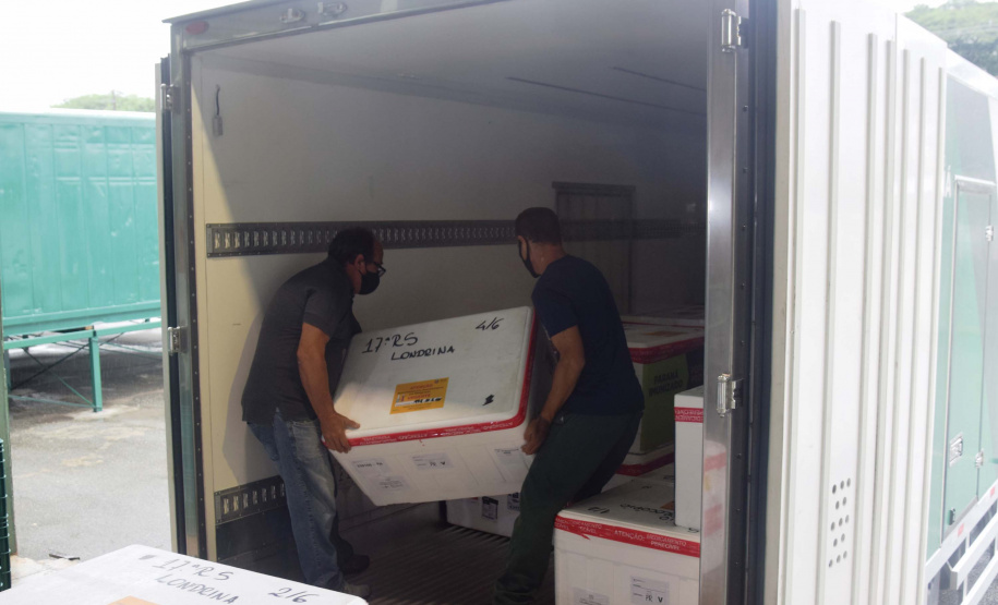 Agilidade das equipes da Saúde garante entrega a todos os municípios do Paraná.
Foto: Américo Antonio/SESA
19.01.2021