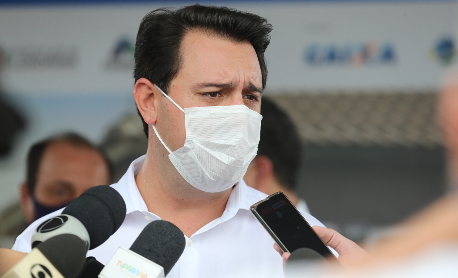 O governador Carlos Massa Ratinho Junior participou nesta segunda-feira (25) do lançamento de 866 novas moradias populares em Londrina, na região Norte. Londrina, 25/01/2021 - Foto: Geraldo Bubniak/AEN