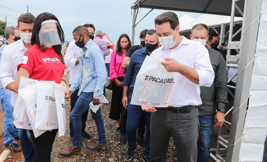 O governador Carlos Massa Ratinho Junior participou nesta segunda-feira (25) do lançamento de 866 novas moradias populares em Londrina, na região Norte. Londrina, 25/01/2021 - Foto: Geraldo Bubniak/AEN