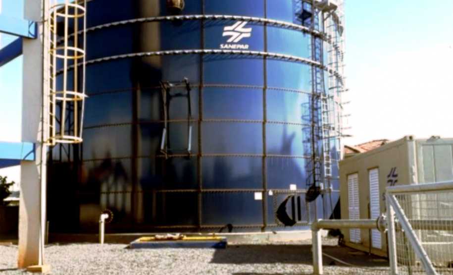 Num dos anos mais quentes da história, segundo a Organização Meteorológica Mundial (OMM), a Companhia de Saneamento do Paraná (Sanepar) investiu mais de R$ 8 milhões em obras e infraestrutura para enfrentar a crise hídrica em Palotina. - Foto: Divulgação Sanepar