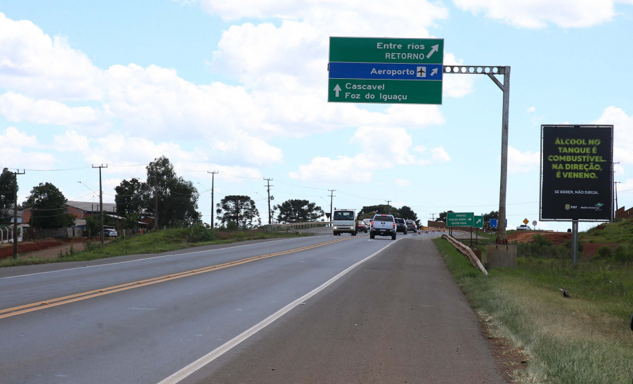 DER-PR publica resultado da licitação da duplicação da BR-277 em Guarapuava. Foto: Geraldo Bubniak/AEN