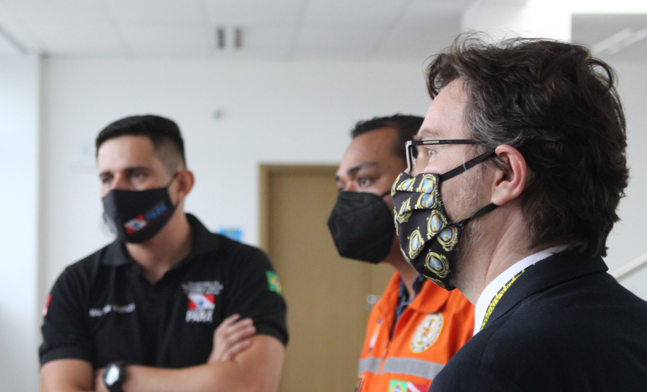 A preparação e translado dos 19 corpos das vítimas do acidente ocorrido segunda-feira (25) na BR-376, em Guaratuba, no Litoral do Paraná, foi um dos assuntos discutidos em reunião entre representantes dos governos do Paraná e do Pará, realizada terça-feira (26), em Curitiba.  Curitiba, 26/01/2021  -  Foto: Divulgação Secretaria Segurança Pública do Paraná/SESP