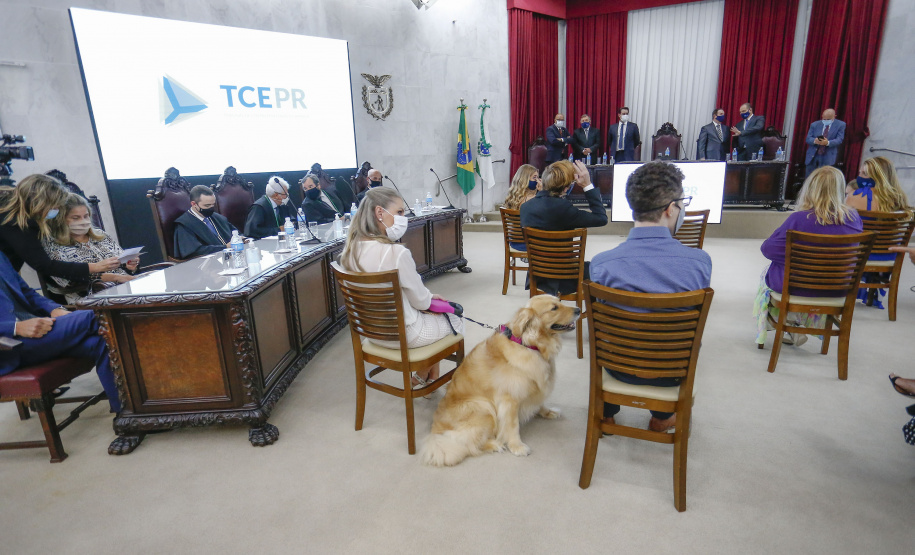 O governador Carlos Massa Ratinho Junior participou nesta quarta-feira (27) da posse da nova mesa diretora do Tribunal de Contas do Paraná (TCE), eleita em dezembro no passado para o comando do órgão de controle no biênio 2020-2021. O conselheiro Fabio Camargo assume a presidência do TCE no lugar de Nestor Baptista, Ivan Bonilha passa a ocupar a vice-presidência e Fernando Guimarães o cargo de corregedor-geral.  Foto: Jonathan Campos/AEN