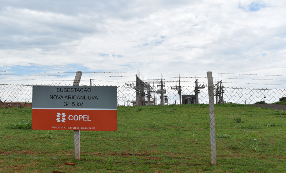 A Copel está colocando em operação a nova subestação Aricanduva, que atenderá 900 domicílios do distrito de Arapongas e da região rural de Apucarana, além da indústria Nortox.  -  Foto: Divulgação Copel