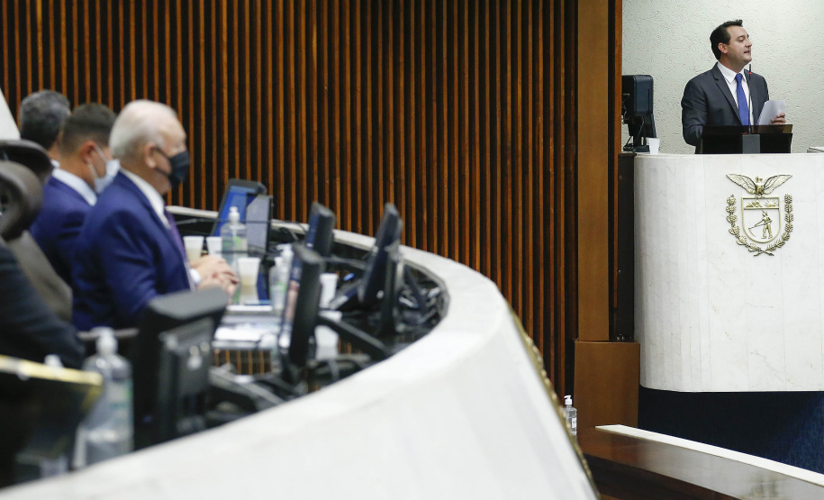 Governador Carlos Massa Ratinho Junior na Assembleia Legislativa do Estado do Paraná  -  Curitiba, 02/02/2021  -  Foto: Jonathan Campos/AEN