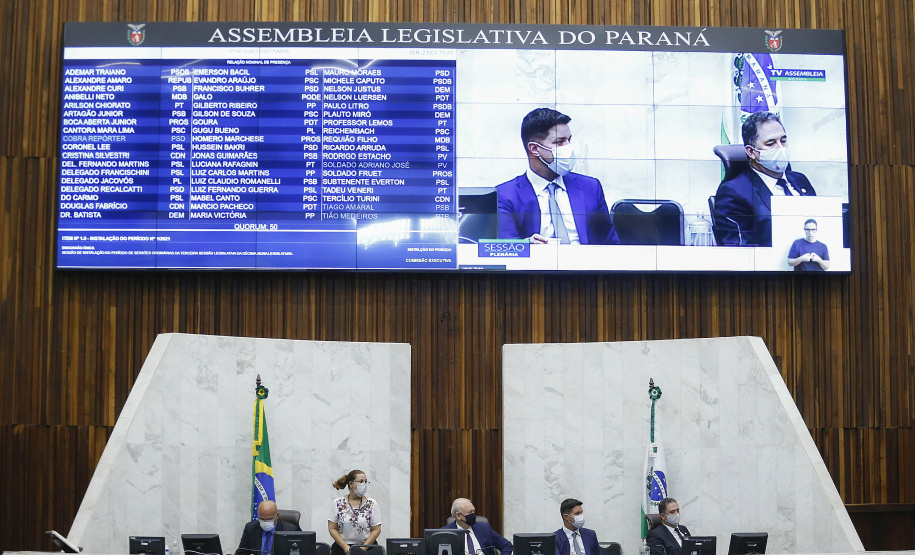 Governador Carlos Massa Ratinho Junior na Assembleia Legislativa do Estado do Paraná  -  Curitiba, 02/02/2021  -  Foto: Jonathan Campos/AEN