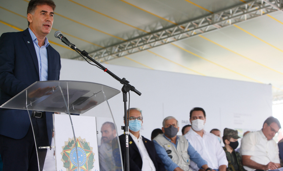 Uma área de maide de 86 mil metros quadrados será referência na formação e no treinamento de atletas no Paraná, desde a base até os de alto rendimento. O presidente Jair Bolsonaro e o governador Carlos Massa Ratinho Junior inauguraram nesta quinta-feira (4) o Centro Nacional de Treinamento de Atletismo (CNTA), um dos mais completos centros de excelência do País em iniciação esportiva, localizado em Cascavel, no Oeste do Estado.Foto Gilson Abreu/AEN