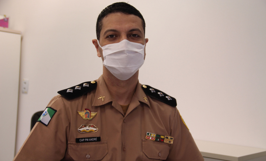 O programa Disque Denúncia 181, da Secretaria de Estado da Segurança Pública do Paraná (Sesp), recebeu mais de 50,6 mil denúncias anônimas no ano de 2020 em todo o estado. Na foto, o coordenador do Disque Denúncia 181, capitão André Henrique Soares. -  Curitiba, 04/02/2021  -  Foto: Divulgação SESP