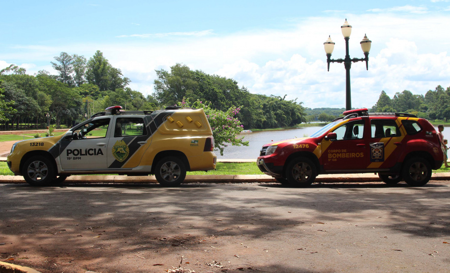 PM e Bombeiros reforçam a prevenção nas prainhas de água doce da Costa Oeste durante Verão Consciente  -  Curitiba, 05/02/2021  -  Foto: Divulgação SESP PR