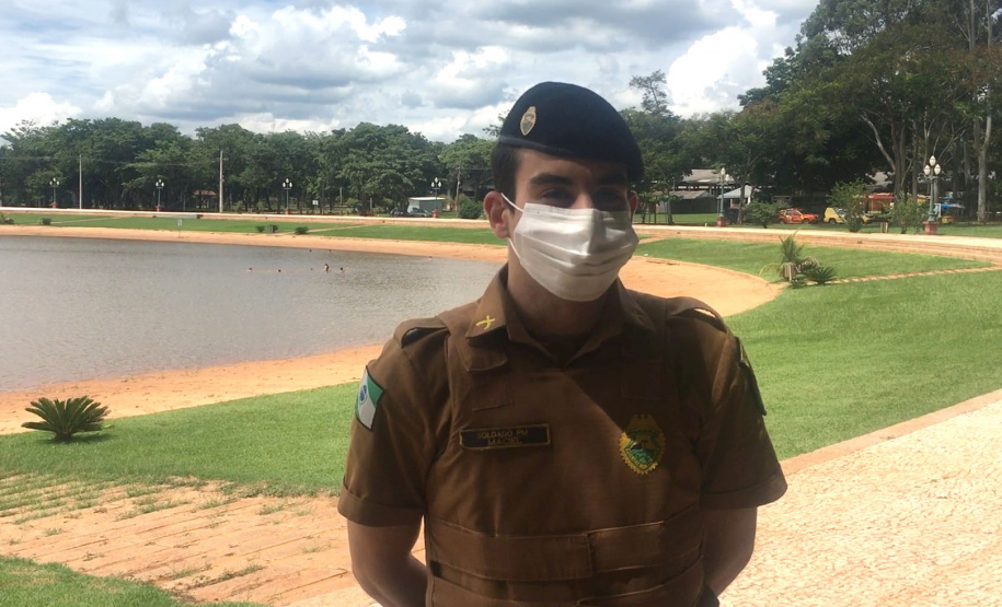 PM e Bombeiros reforçam a prevenção nas prainhas de água doce da Costa Oeste durante Verão Consciente  -  Curitiba, 05/02/2021  -  Foto: Divulgação SESP PR