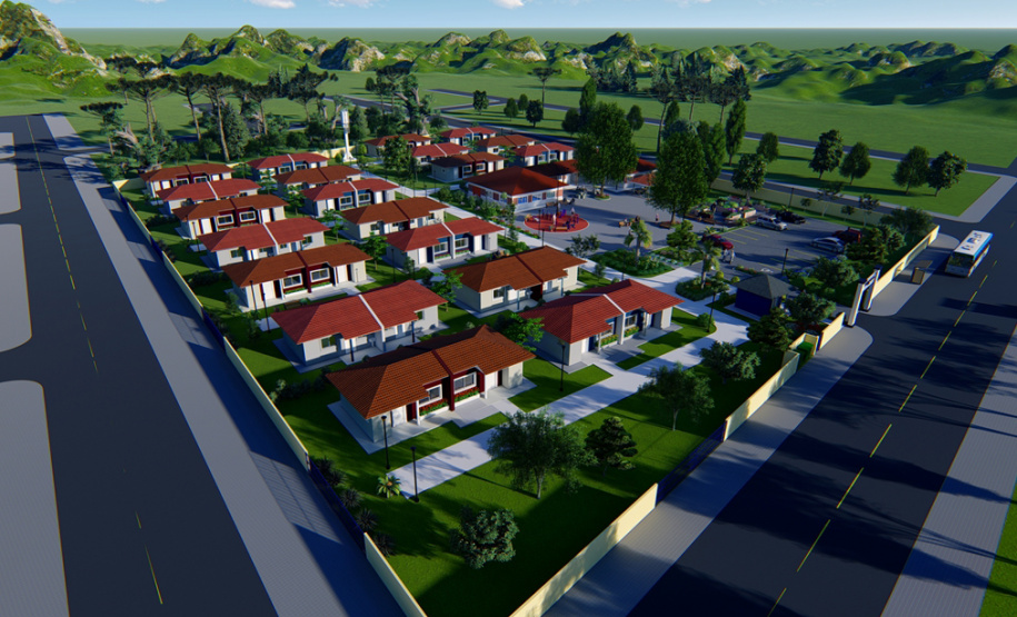 Governo começa a construir condomínios de idosos de Prudentópolis e Irati. Foto: Cohapar