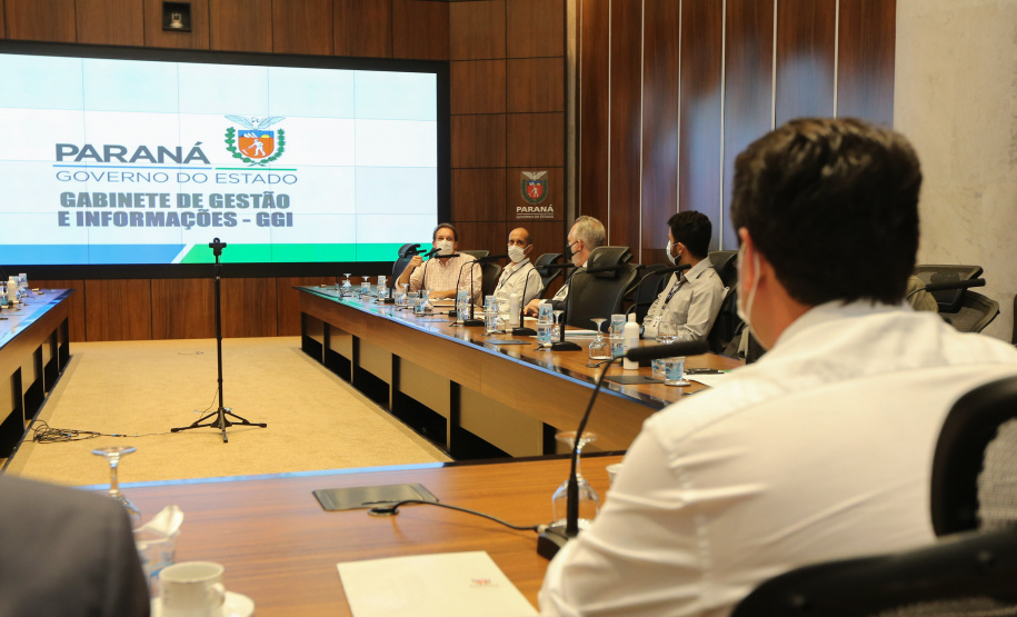 Ferroeste O governador Carlos Massa Ratinho Junior participa nesta segunda-feira (8), de reuniao sobre o projeto da Nova Ferroeste. Curitiba, 08/02/2021. Foto: Geraldo Bubniak/AEN