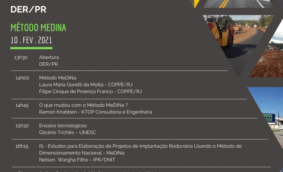 DER/PR realiza 2ª edição de Encontro Técnico Online