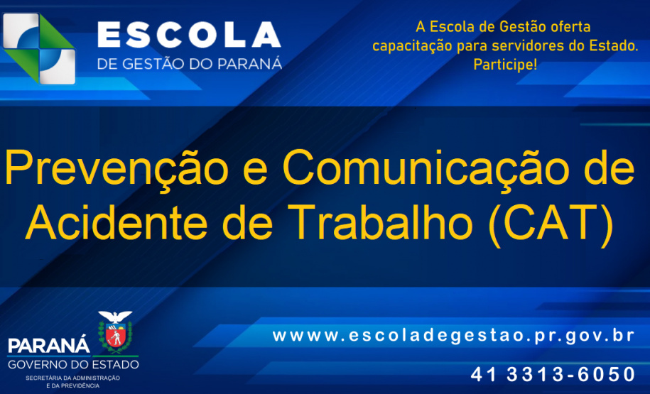 Estado promove curso de prevenção de acidente de trabalho