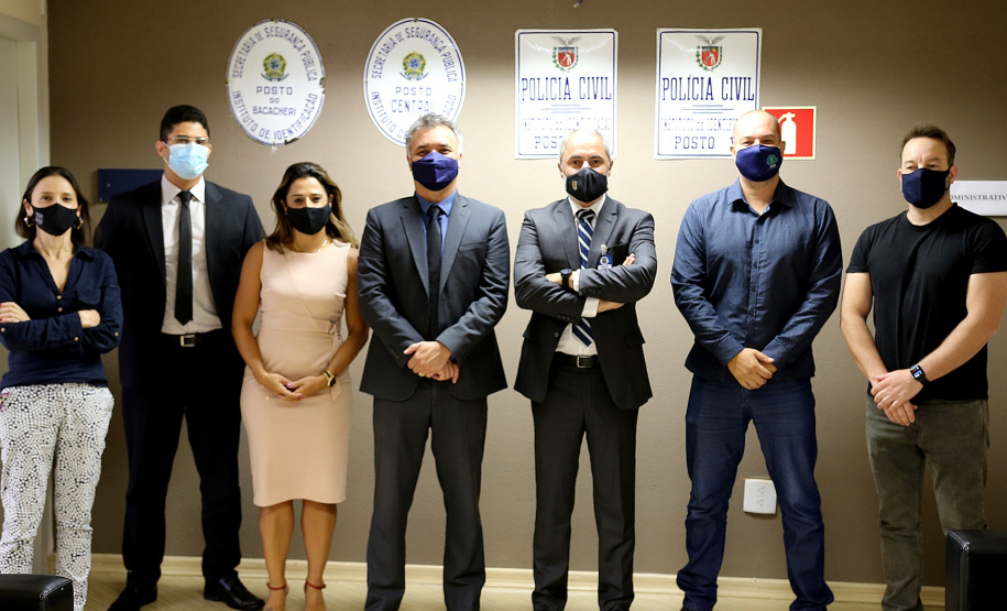 A Polícia Civil do Paraná (PCPR) recebeu a visita técnica da comissão do Instituto de Identificação da Polícia Civil do Distrito Federal (PCDF), na segunda-feira (8), em Curitiba.  -  Curitiba, 10/02/2021  -  Foto: Divulgção PCPR/SESP-PR