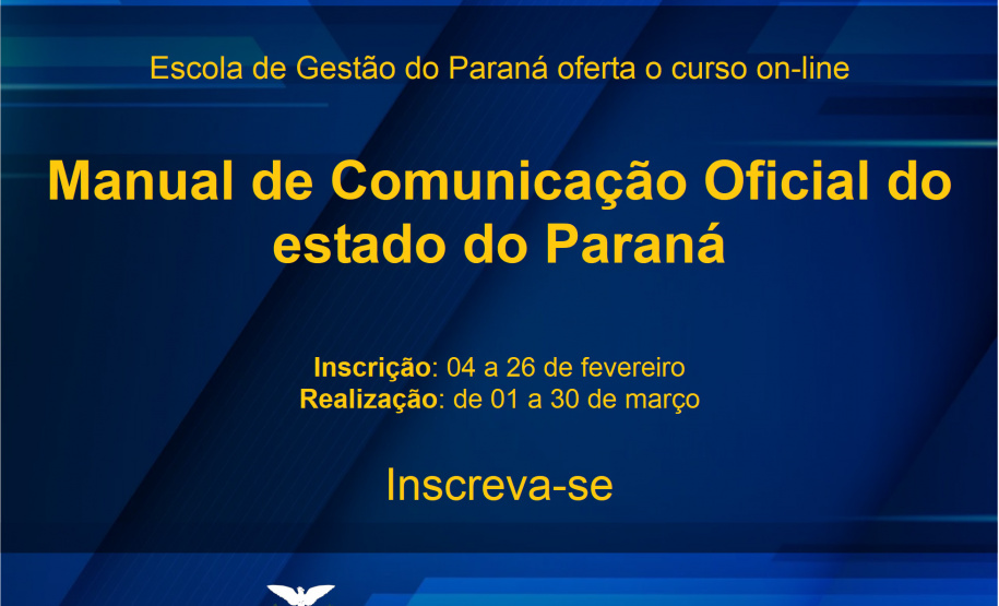 A Escola de Gestão está ofertando o curso "Manual de Comunicação Oficial do estado do Paraná".  -  Foto: Divulgação Escola de Gestão