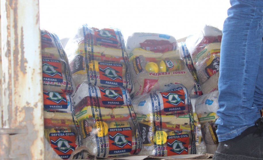 Seis municípios que decretaram situação de emergência no final de 2020 em decorrência da estiagem estão recebendo auxílio para o atendimento à população mais afetada.  -  Foto: Divulgação Defesa Civil do Paraná