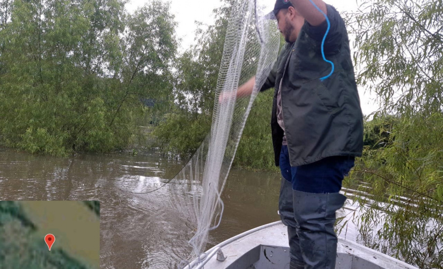 O Instituto Água e Terra (IAT) apreendeu e recolheu 190 itens durante a segunda Força-Tarefa de fiscalização de caça, pesca e floresta. O IAT é vinculado à Secretaria estadual do Desenvolvimento Sustentável e do Turismo (Sedest).  -  Foto: Divulgação Sedest/IAT