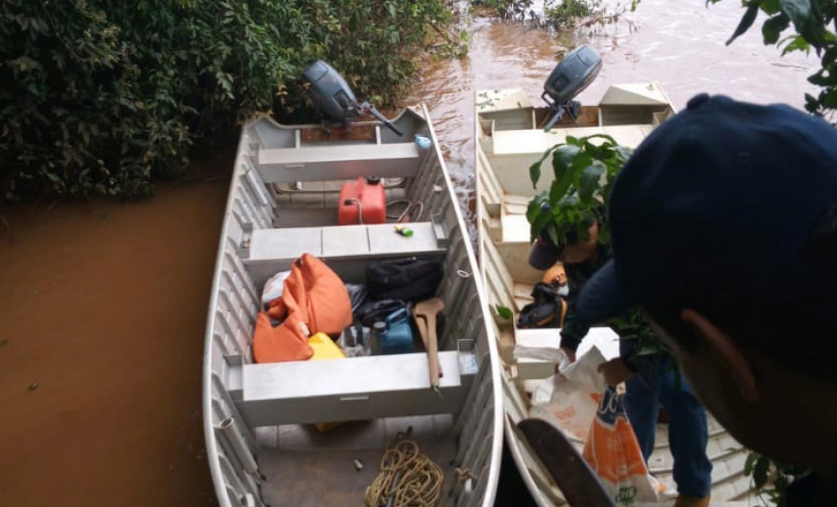 O Instituto Água e Terra (IAT) apreendeu e recolheu 190 itens durante a segunda Força-Tarefa de fiscalização de caça, pesca e floresta. O IAT é vinculado à Secretaria estadual do Desenvolvimento Sustentável e do Turismo (Sedest).  -  Foto: Divulgação Sedest/IAT