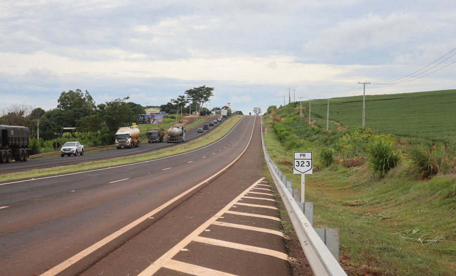 Entrega da primeira parte da duplicação da PR-323 entre Doutor Camargo e Paiçandu, na região Noroeste. O investimento por parte do Governo do Estado em toda a obra é de R$ 78,7 milhões. 11/02/2021 - Foto: Geraldo Bubniak/AEN