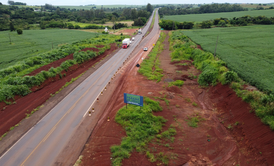 Entrega da primeira parte da duplicação da PR-323 entre Doutor Camargo e Paiçandu, na região Noroeste. O investimento por parte do Governo do Estado em toda a obra é de R$ 78,7 milhões. 11/02/2021 - Foto: Geraldo Bubniak/AEN