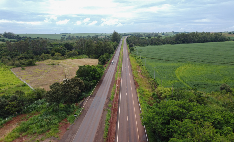 Entrega da primeira parte da duplicação da PR-323 entre Doutor Camargo e Paiçandu, na região Noroeste. O investimento por parte do Governo do Estado em toda a obra é de R$ 78,7 milhões. 11/02/2021 - Foto: Geraldo Bubniak/AEN